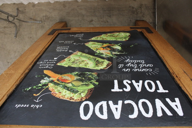 Wooden A Frame Sidewalk Sign. 29x6x45 - Image 4 of 4