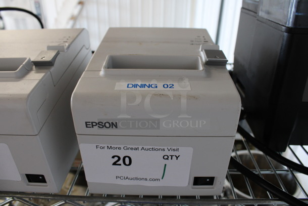 Epson Model M267D Receipt Printer. 6x8x6