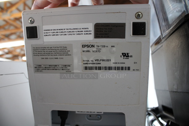 Epson Model M267D Receipt Printer. 6x8x6 - Image 5 of 5