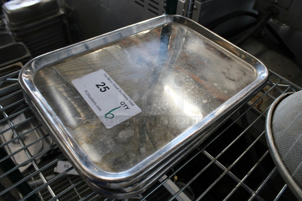 6 Metal Trays. 7.5x13.5x0.5. 6 Times Your Bid! - Image 2 of 3