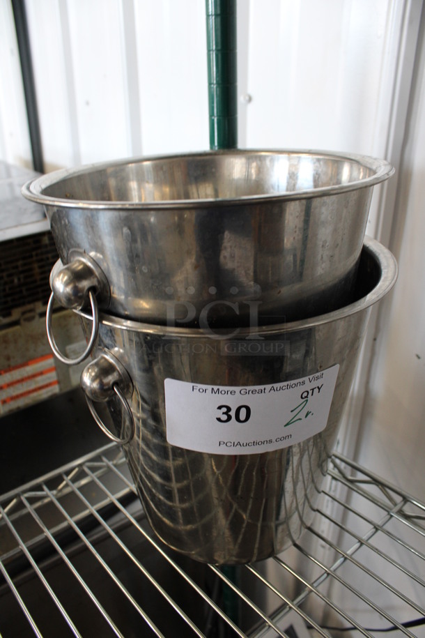 2 Various Metal Champagne Buckets. Includes 8.5x8.5x8. 2 Times Your Bid! - Image 2 of 3