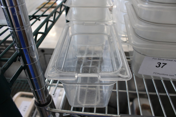 8 Clear Poly 1/9 Size Drop In Bins. 1/9x4. 8 Times Your Bid! - Image 2 of 3