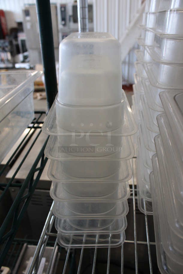 8 Clear Poly 1/9 Size Drop In Bins. 1/9x4. 8 Times Your Bid! - Image 3 of 3