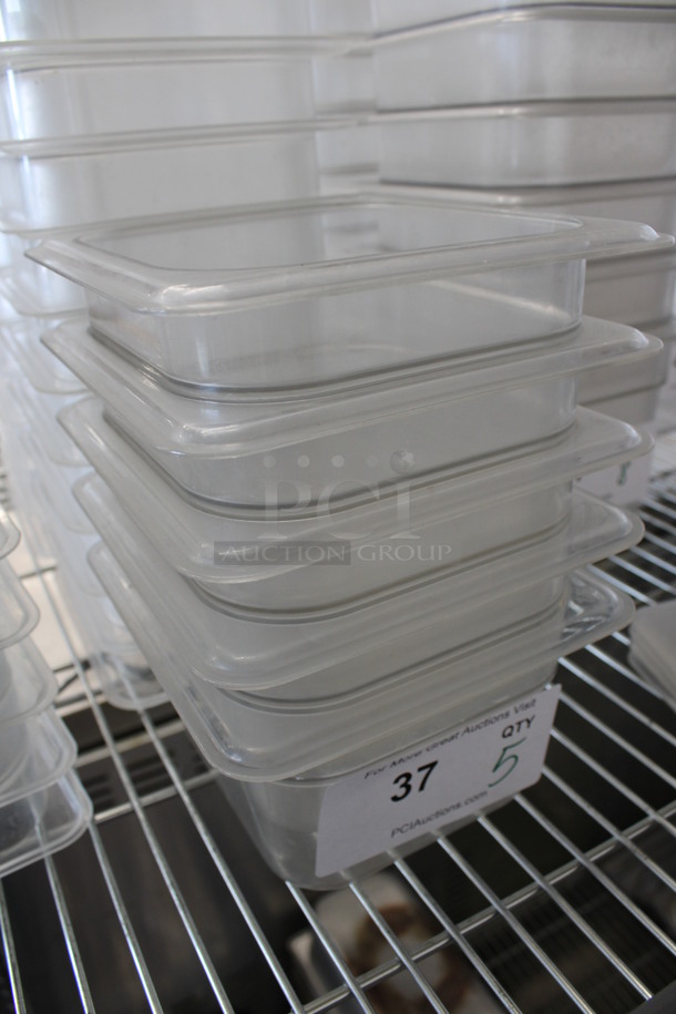 5 Cambro Clear Poly 1/6 Size Drop In Bins. 1/6x4. 5 Times Your Bid! - Image 3 of 5