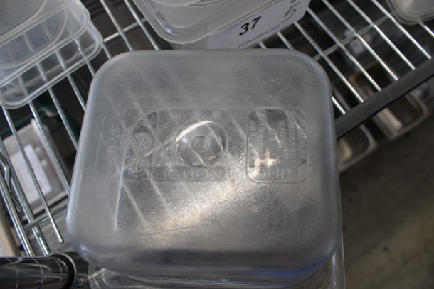 5 Cambro Clear Poly 1/6 Size Drop In Bins. 1/6x4. 5 Times Your Bid! - Image 5 of 5