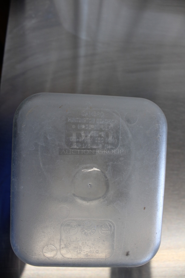 10 Cambro Clear Poly 1/6 Size Drop In Bins. 1/6x6. 10 Times Your Bid! - Image 3 of 3
