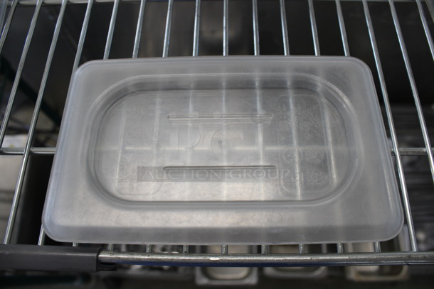 4 Clear Poly 1/9 Size Drop In Bin Lids. 4 Times Your Bid!