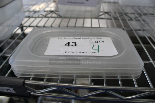 4 Clear Poly 1/9 Size Drop In Bin Lids. 4 Times Your Bid! - Image 3 of 3