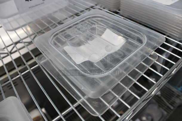 2 Clear Poly 1/6 Size Drop In Bin Lids. 2 Times Your Bid! - Image 3 of 4