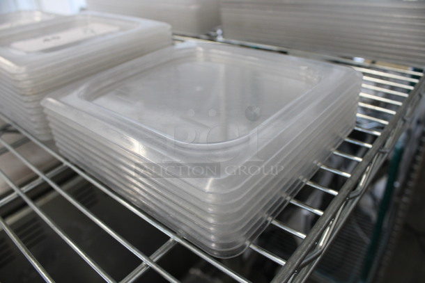 9 Cambro Clear Poly 1/6 Size Drop In Bin Lids. 9 Times Your Bid! - Image 2 of 3