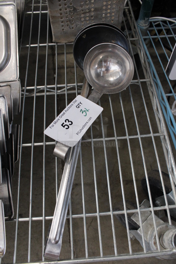 3 Various Metal Ladles. Includes 14". 3 Times Your Bid! - Image 1 of 3