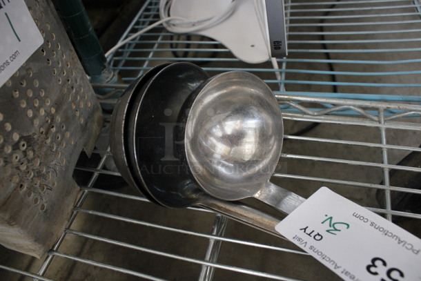 3 Various Metal Ladles. Includes 14". 3 Times Your Bid! - Image 2 of 3