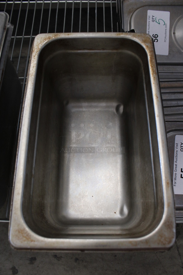 3 Stainless Steel 1/4 Size Drop In Bins. 1/4x6. 3 Times Your Bid! - Image 3 of 3