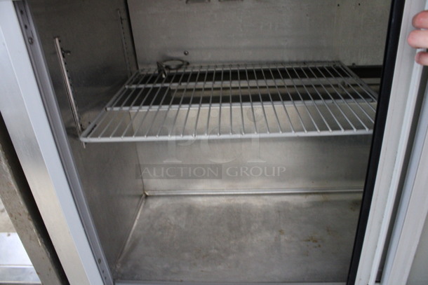 Continental Model SW48-SGD Stainless Steel Commercial 2 Door Undercounter Cooler w/ Sliding Doors on Commercial Casters. 115 Volts, 1 Phase. 48x30x34. Tested and Working! - Image 7 of 7