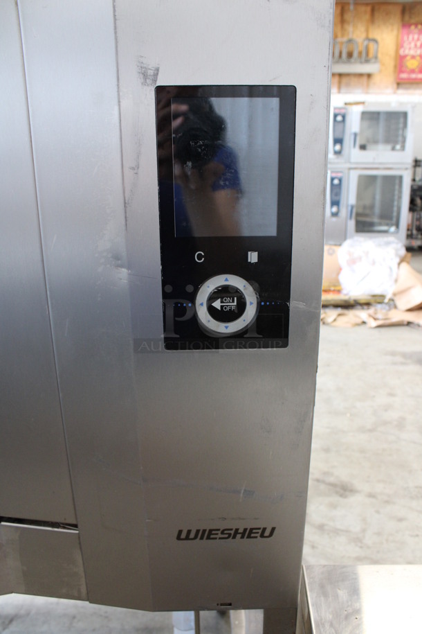 MARVELOUS! Wieshu Model X3002-A-ACBCDZZZ Stainless Steel Commercial Floor Style Electric Powered Oven w/ Lower Pan Rack on Commercial Casters. 208 Volts, 3 Phase. 37x35x62 - Image 4 of 9