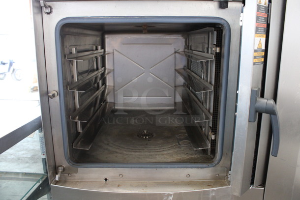 MARVELOUS! Wieshu Model X3002-A-ACBCDZZZ Stainless Steel Commercial Floor Style Electric Powered Oven w/ Lower Pan Rack on Commercial Casters. 208 Volts, 3 Phase. 37x35x62 - Image 5 of 9