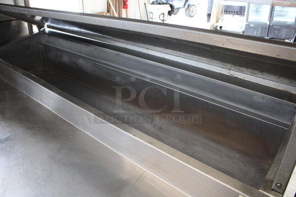 WOW! Randell Stainless Steel Commercial Pizza Prep Table w/ Lid, 6 Drawers, 2 Check Order Holding Rods and Double Over Shelf on Commercial Casters. 125 Volts, 1 Phase. 68x34x75. Tested and Working! - Image 5 of 8