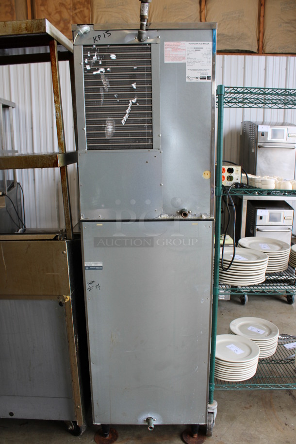 Hoshizaki Model KM-320MAH Stainless Steel Commercial Air Cooled Ice Machine Head on Hoshizaki Model B-300PF Stainless Steel Commercial Bin. 115-120 Volts, 1 Phase. 22x34x77 - Image 10 of 10