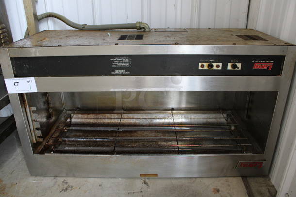 Lang Stainless Steel Commercial Electric Powered Cheese Melter. 208 Volts, 1 Phase. 36x15x20