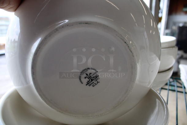 5 White Ceramic Bowls. 8.5x8.5x3. 5 Times Your Bid! - Image 3 of 3