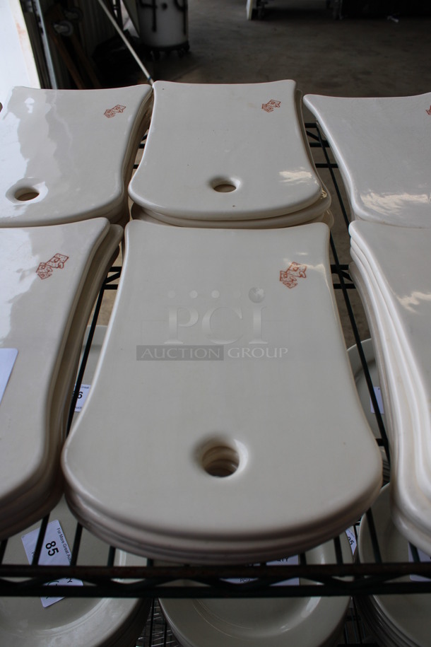 4 White Ceramic Trays. 10.5x6.5x0.5. 4 Times Your Bid!