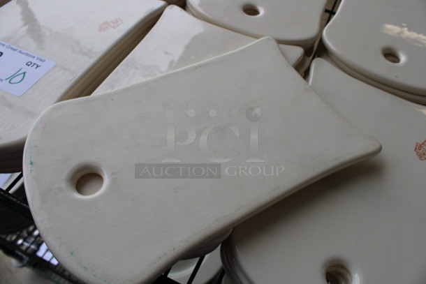 10 White Ceramic Trays. 10.5x6.5x0.5. 10 Times Your Bid! - Image 3 of 4