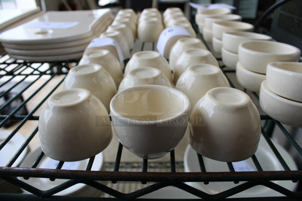 12 White Ceramic Sauce Bowls. 2x2x1.5. 12 Times Your Bid!