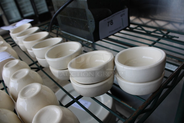 16 White Ceramic Sauce Bowls. 2.5x2.5x1. 16 Times Your Bid! - Image 3 of 3
