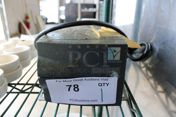 Powervar Model ABCG100-11W Power Conditioner. 5x7.5x4 - Image 1 of 3