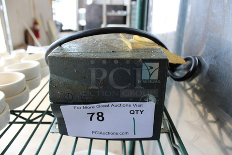 Powervar Model ABCG100-11W Power Conditioner. 5x7.5x4