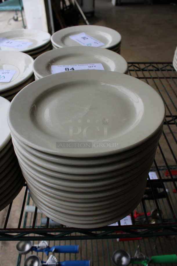 15 White Ceramic Plates. 7x7x1. 15 Times Your Bid!