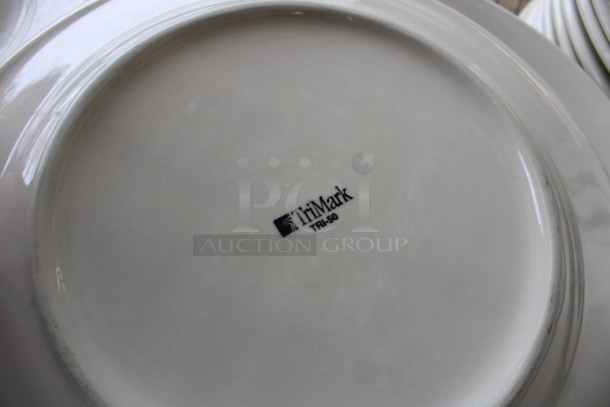 10 White Ceramic Plates. 12x12x1. 10 Times Your Bid! - Image 3 of 3