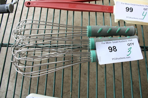 3 Metal Whisks. 12". 3 Times Your Bid!