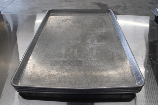 4 Metal Full Size Baking Pans. 18x26x1. 4 Times Your Bid!