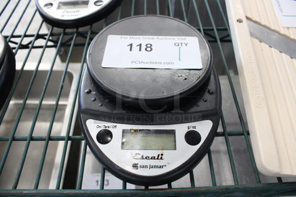 San Jamar Model SCDGP11BK Escali Poly Countertop Food Portioning Scale. Missing Weigh Plate. Missing Battery. 6.5x8x1.5