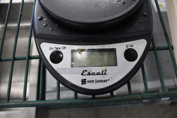 San Jamar Model SCDGP11BK Escali Poly Countertop Food Portioning Scale. Missing Weigh Plate. Missing Battery. 6.5x8x1.5 - Image 3 of 4