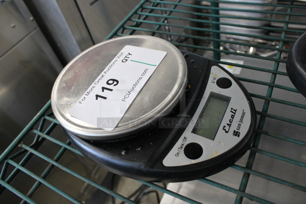San Jamar Model SCDGP11BK Escali Poly Countertop Food Portioning Scale. 6.5x8x1.5. Tested and Working! - Image 2 of 5