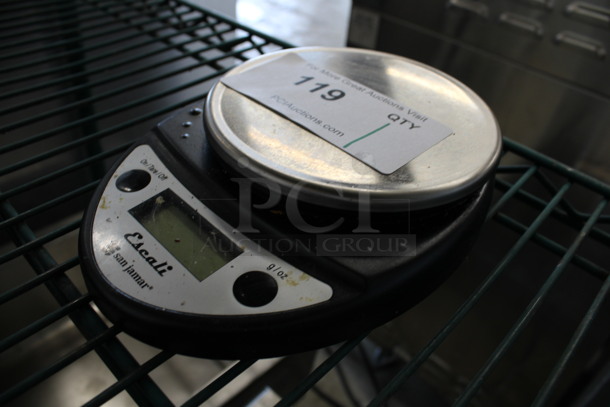 San Jamar Model SCDGP11BK Escali Poly Countertop Food Portioning Scale. 6.5x8x1.5. Tested and Working! - Image 3 of 5