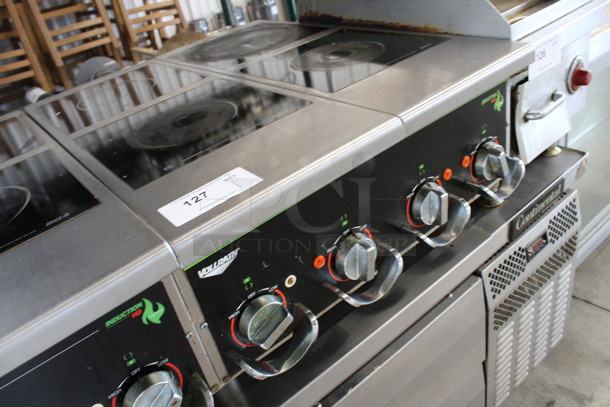Vollrath Stainless Steel Commercial Countertop Electric Powered 4 Burner Induction Range. 208-240 Volts, 1 Phase. 24x30x13.5 - Image 3 of 6