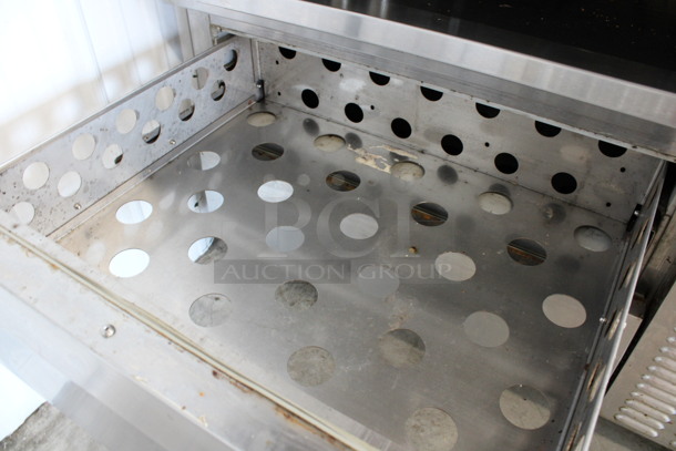 Continental Stainless Steel Commercial 2 Drawer Chef Base on Commercial Casters. 48x34x27. Tested and Working! - Image 3 of 4