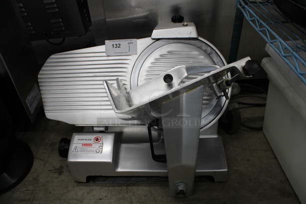 NICE! Univex Model 6512 Stainless Steel Commercial Countertop Meat Slicer w/ Blade Sharpener. 115 Volts, 1 Phase. 22x30x35. Tested and Working!