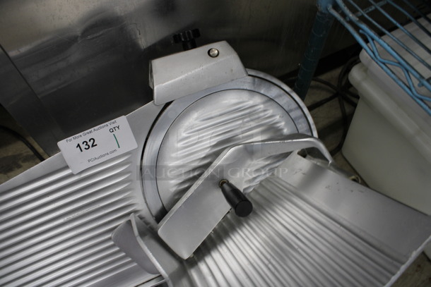 NICE! Univex Model 6512 Stainless Steel Commercial Countertop Meat Slicer w/ Blade Sharpener. 115 Volts, 1 Phase. 22x30x35. Tested and Working! - Image 3 of 6