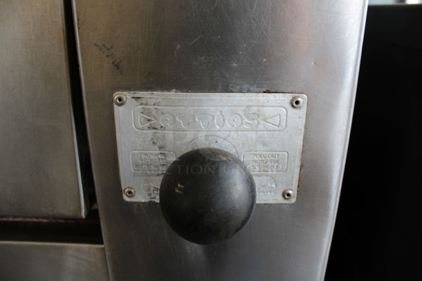 2 AWESOME! Attias Stainless Steel Commercial Natural Gas Powered Single Deck Pizza Ovens on Metal Legs. 55x42x67.5. 2 Times Your Bid! - Image 6 of 9