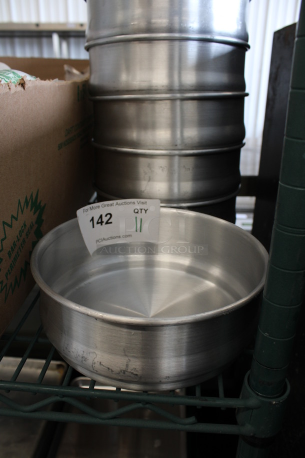 11 Metal Round Baking Pans. 8x8x3. 11 Times Your Bid!