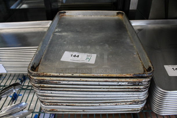 14 Metal Half Size Baking Pans. 13x18x1. 14 Times Your Bid! - Image 1 of 3