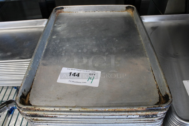 14 Metal Half Size Baking Pans. 13x18x1. 14 Times Your Bid! - Image 2 of 3