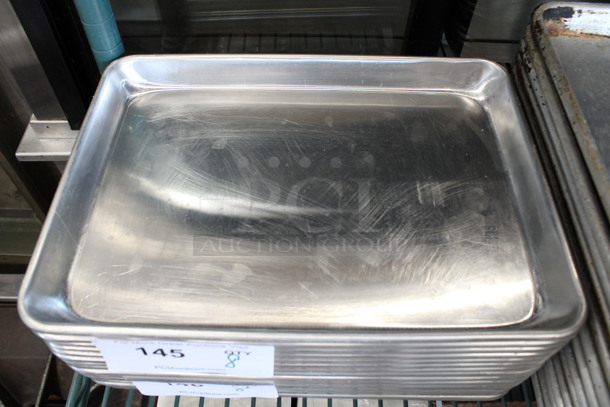 8 Metal Quarter Size Baking Pans. 9.5x13x1. 8 Times Your Bid!