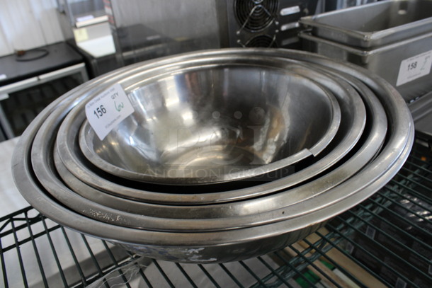 6 Various Metal Bowls. Includes 18.5x18.5x5.5. 6 Times Your Bid! - Image 2 of 3