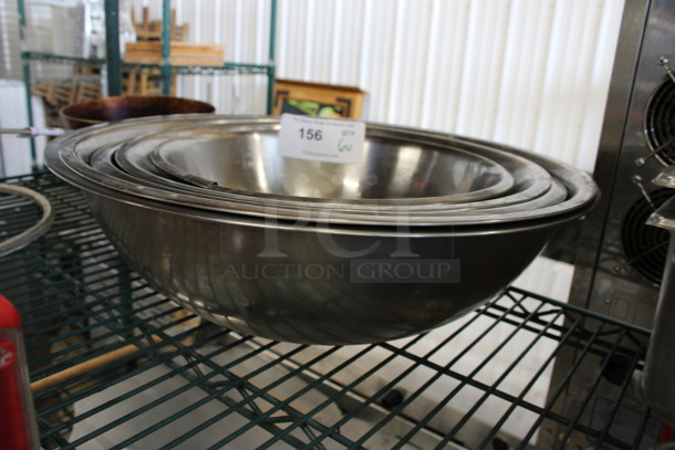 6 Various Metal Bowls. Includes 18.5x18.5x5.5. 6 Times Your Bid! - Image 3 of 3