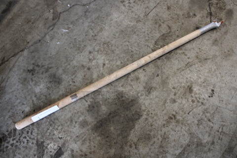 Metal Bubble Popper w/ Wooden Handle. 38"